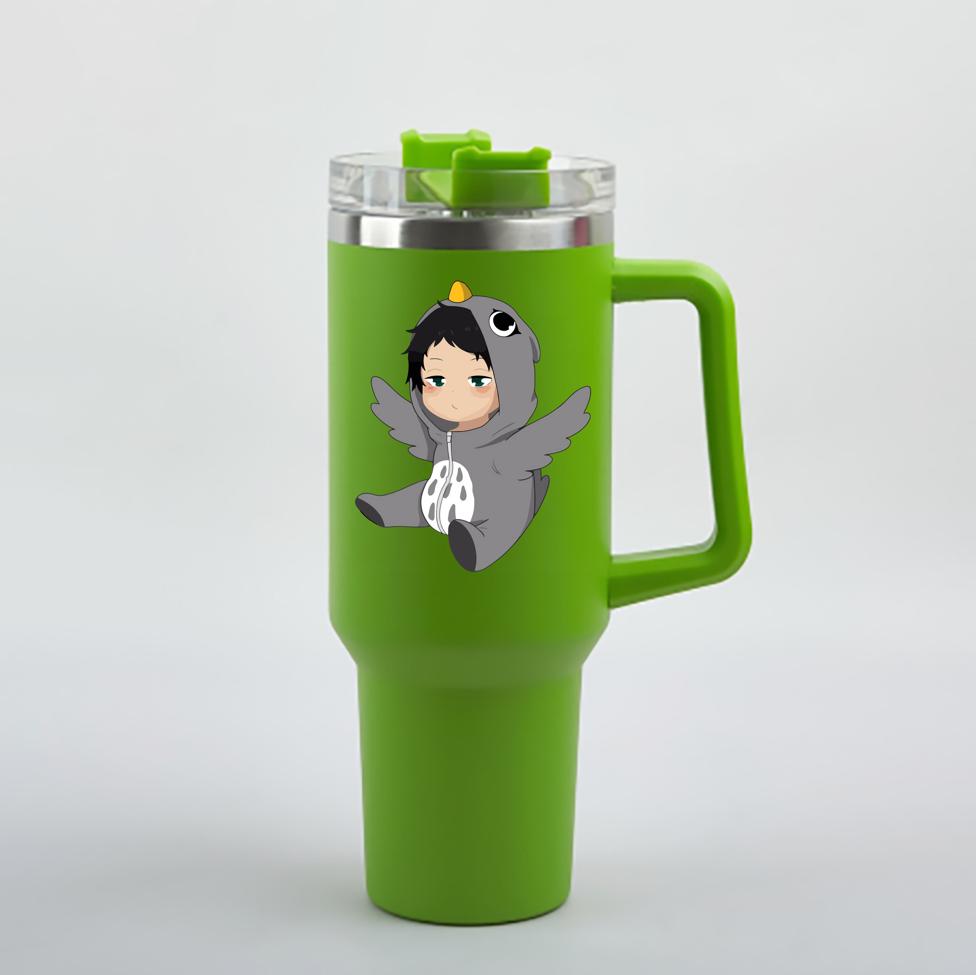 （画像用） ハイキュー!! Haikyu!! 1200mL車用タンブラー - クリスタルステッカー（プラスチックストロー付き）